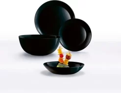 Geschirr Luminarc 9311622 Schwarz Gehärtetes Glas (19 Pcs) -Küchenkochgeschirr Geschäft d9cee576f6f905ccc51cf3bc43d3cad5