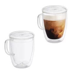 Relaxdays Doppelwandige Kaffeegläser 2er Set -Küchenkochgeschirr Geschäft e11017245c206a8fc2bd16255cd1b92c