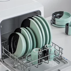 Vancasso Aria Tafelservice Für 8 Personen (32-teilig) Mit Tellern, Schalen Und Tassen, Schwarz Und Türkis -Küchenkochgeschirr Geschäft e18ecc45f0c2b2247543682bbebbf2b2