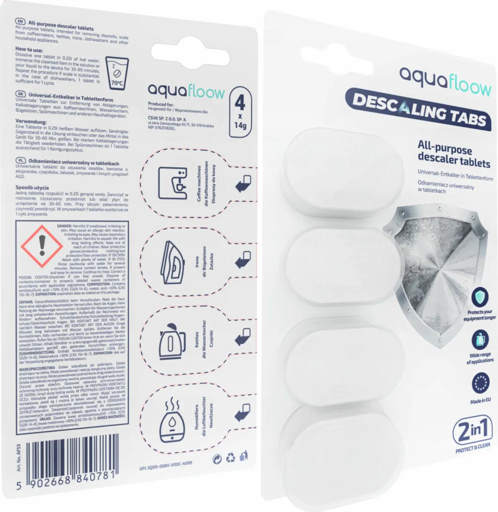 AquaFloow Siemens Kaffeemaschinen-Set: 3x Wasserfilter (Ersatz TZ70003), Entkalkungstabletten 4 Stück (TZ80002), Reinigungstabletten 10x2g (Ersatz TZ80001) 3 AquaFloow Siemens Kaffeemaschinen-Set: 3x Wasserfilter (Ersatz TZ70003), Entkalkungstabletten 4 Stück (TZ80002), Reinigungstabletten 10x2g (Ersatz TZ80001) – Bild 3