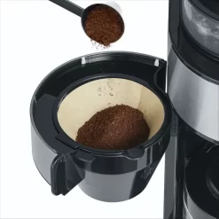 Severin KA 4811 Filterkaffeemaschine Mit Mahlwerk Für 6 Tassen Edelstahl Schwarz -Küchenkochgeschirr Geschäft e7fcd70b8ec5ff67a8ef64f74247a9ad