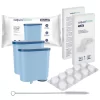Espressomaschinen-Set 2x AquaFloow Cleani Filter + Aquafloow Tabs Reinigungstabletten + Bürste/Reiniger Für Espressomaschinen