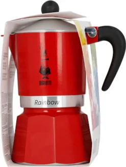Bialetti Rainbow, Italienische Espresso-Kaffeemaschine, Aluminium, 3 Tassen, Rot 22 Bialetti Rainbow, Italienische Espresso-Kaffeemaschine, Aluminium, 3 Tassen, Rot -Küchenkochgeschirr Geschäft f179d303eca5d860d1ae2a2871300154