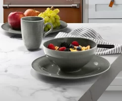 Beat Perlgrau Frühstücksservice 18tlg.