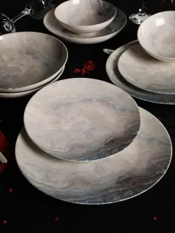 Hermia Concept, Erika,(24 Stücke), Abendessen , Mehrfarbig, 100% Porzellan -Küchenkochgeschirr Geschäft f32cffc1ee40db188a2d13ff084fec33