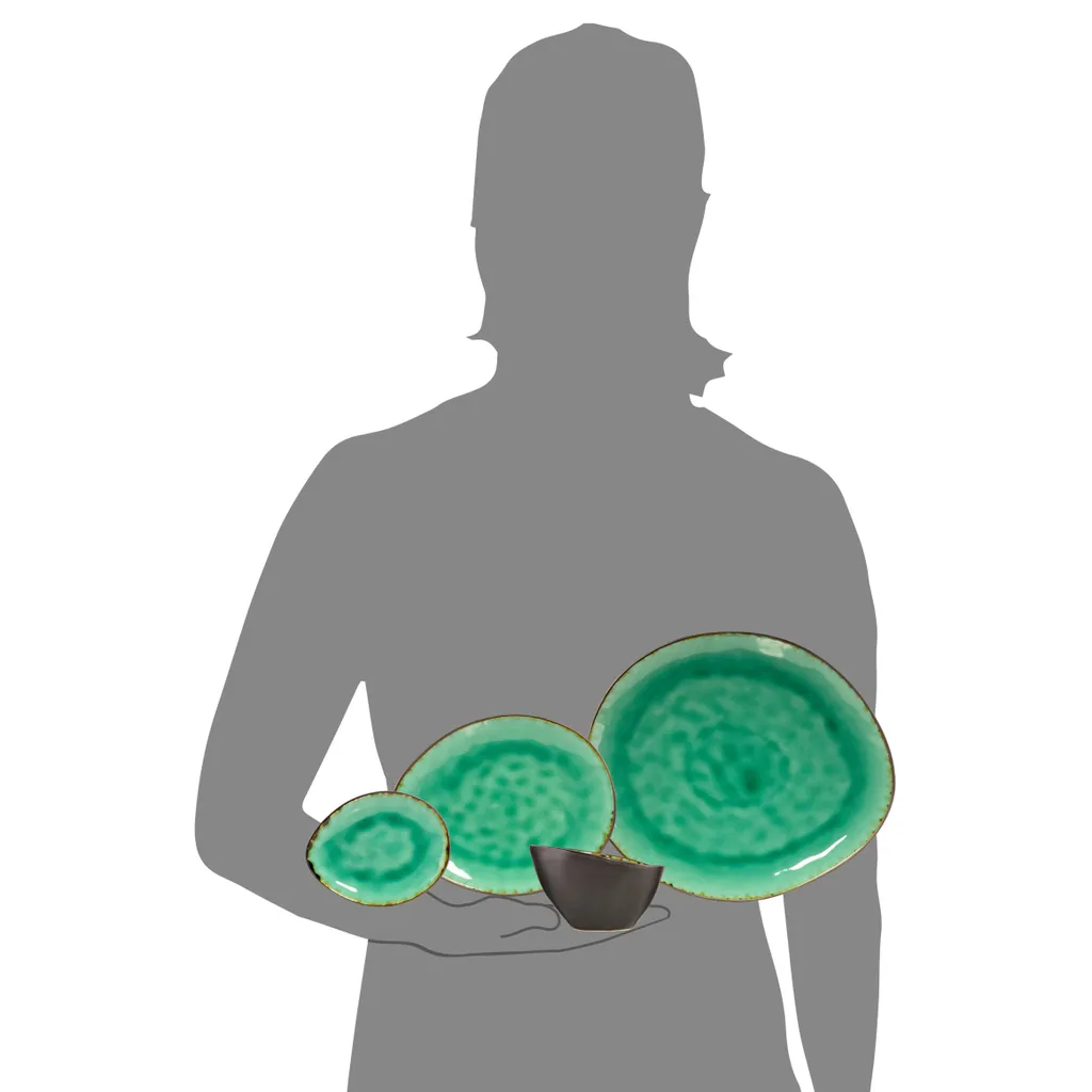 Sänger SÄNGER Steingut Geschirrset Palm Beach, Tafelservice & Servierplatten Set 23 Teilig Für 4 Personen 9 Sänger SÄNGER Steingut Geschirrset Palm Beach, Tafelservice & Servierplatten Set 23 Teilig Für 4 Personen – Bild 9