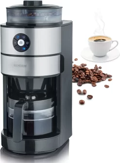 Severin KA 4811 Filterkaffeemaschine Mit Mahlwerk Für 6 Tassen Edelstahl Schwarz -Küchenkochgeschirr Geschäft fe67ec289d3bc9c6677d0219cb073c31