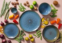 Palmer Geschirrset LOTUS 6 Personen, Modernes Tafelservice 24-teilig, Hochwertiges Kombiservice Aus Steingut, Spülmaschinengeeignet, Ofen- & Mikrowellenfest -Küchenkochgeschirr Geschäft ffbcd0484d649b12d53411f746ad3e85